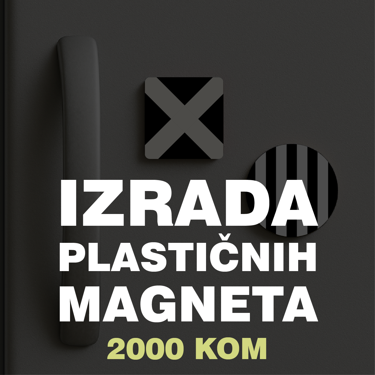 Izrada plastičnih magneta 2000 kom