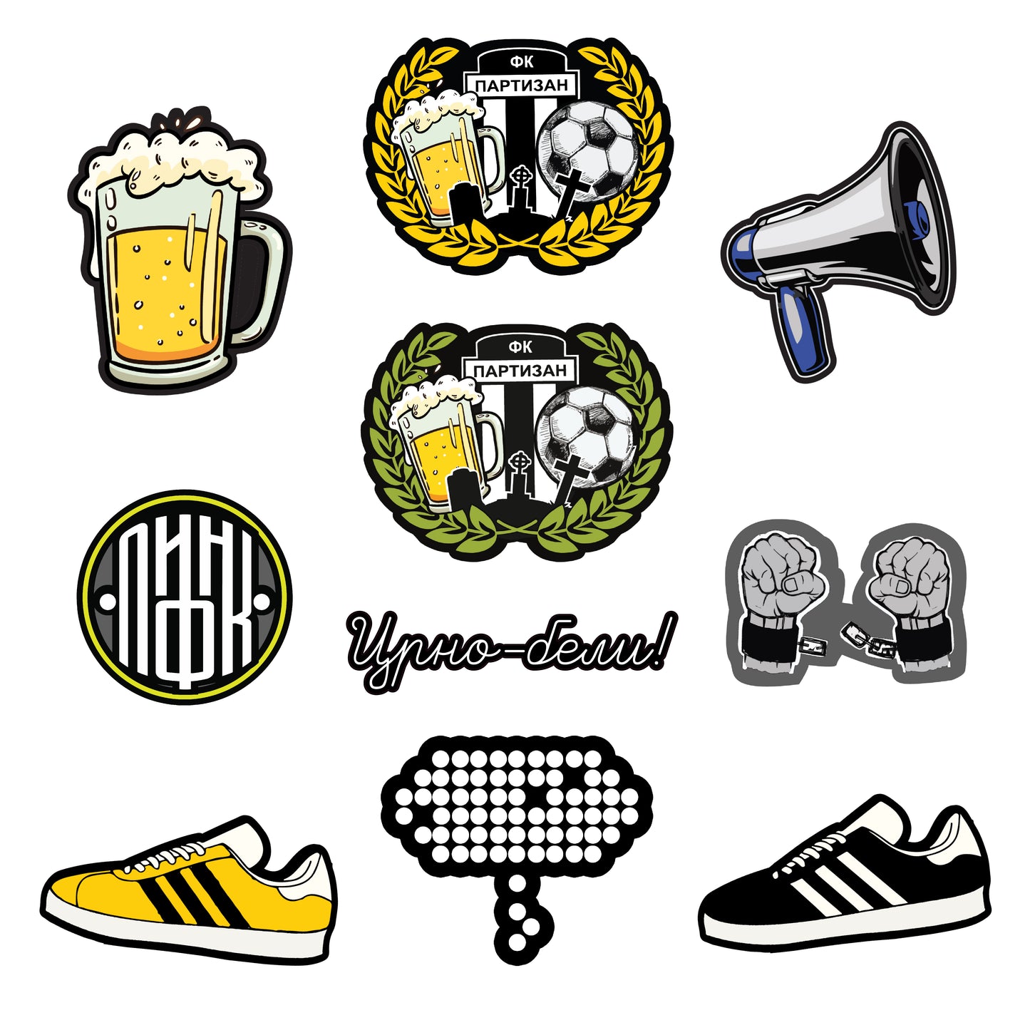 Pakovanje Partizanovih nalepnica "Standard"