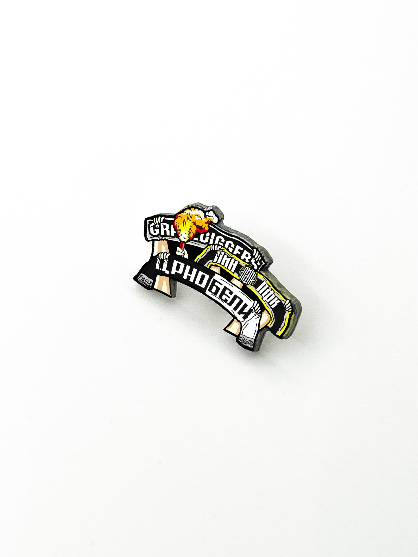 Pin "Šal Crno - Beli"