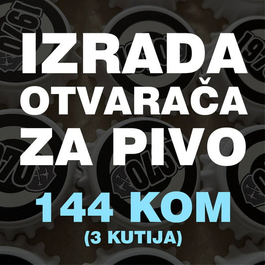 izrada otvarača za pivo 144 kom