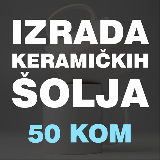 Izrada keramičkih šolja 50 kom