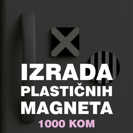 Izrada plastičnih magneta 1000 kom