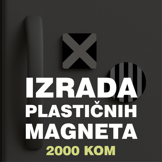 Izrada plastičnih magneta 2000 kom