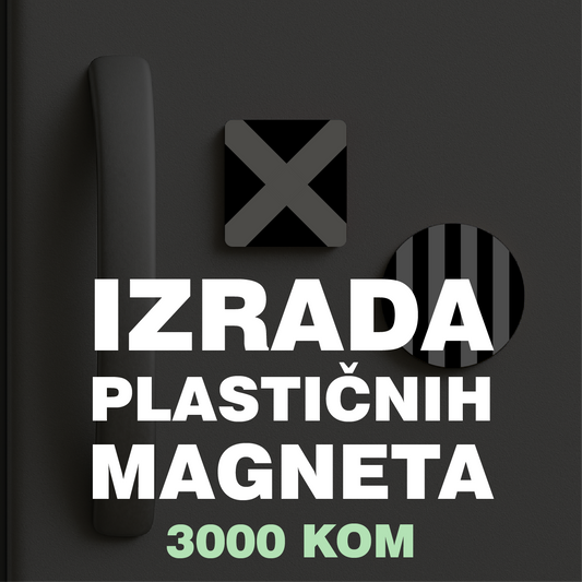 Izrada plastičnih magneta 3000 kom
