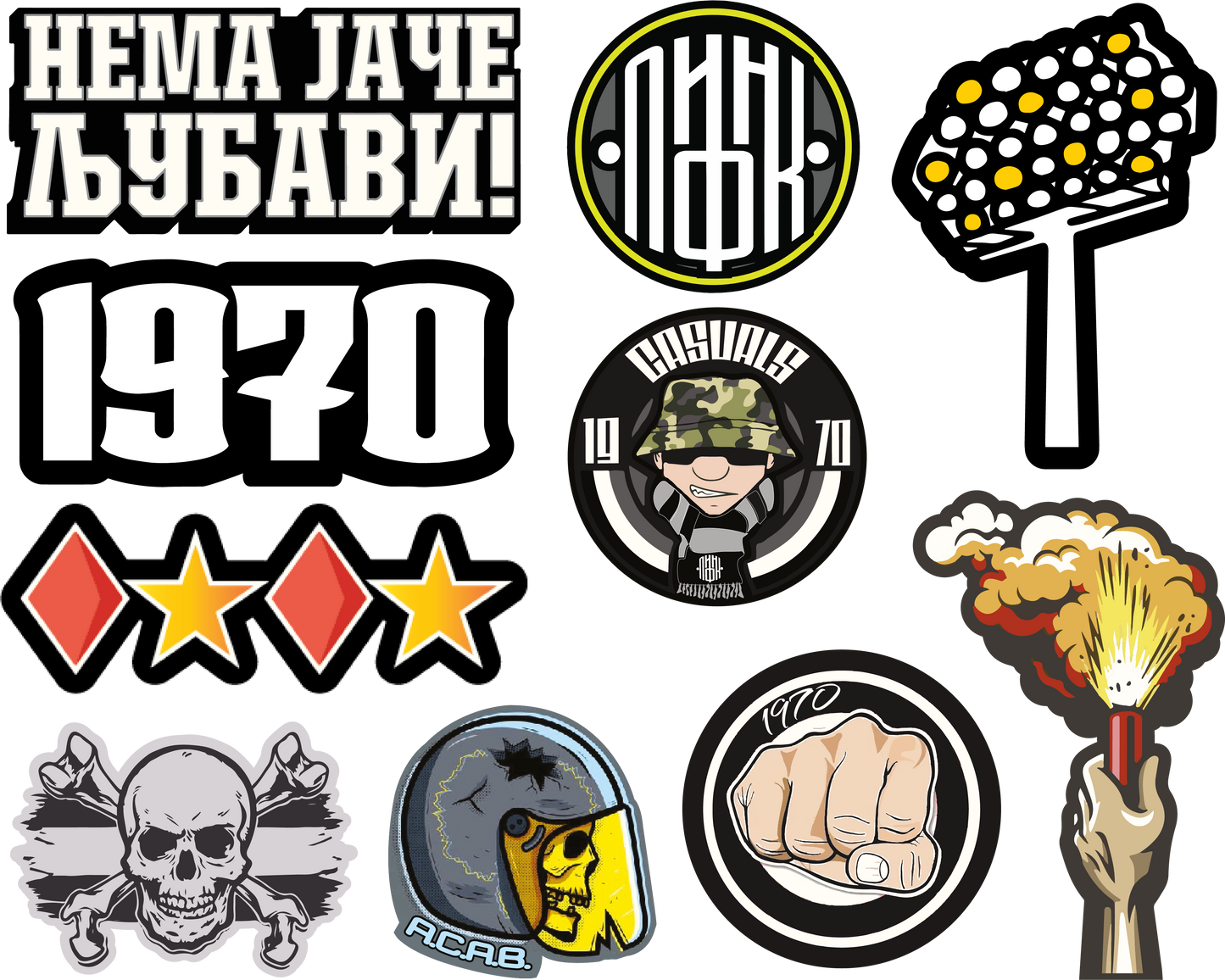 Pakovanje Partizanovih nalepnica "Premium"