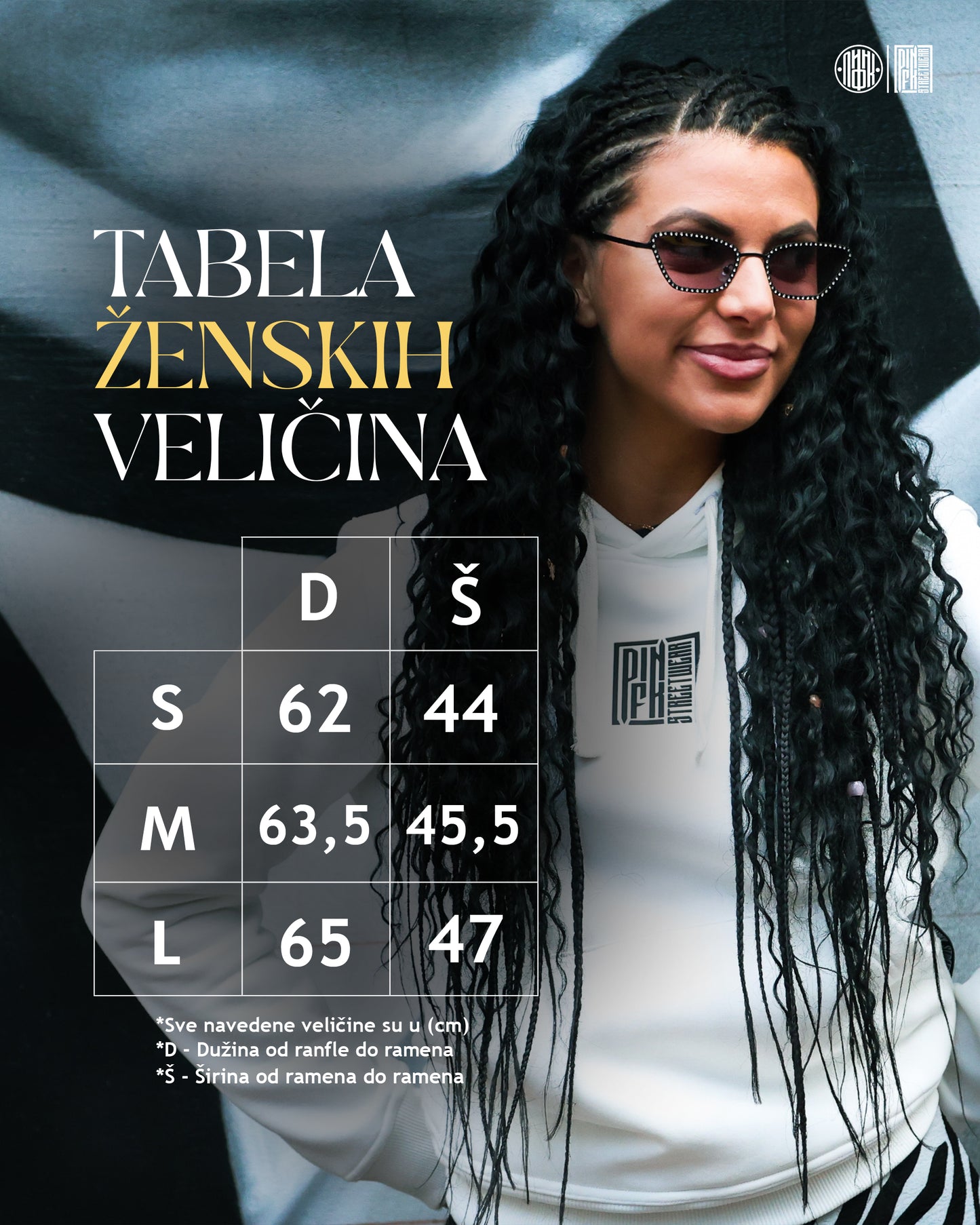 Ženski duks "Crno - belo srce"