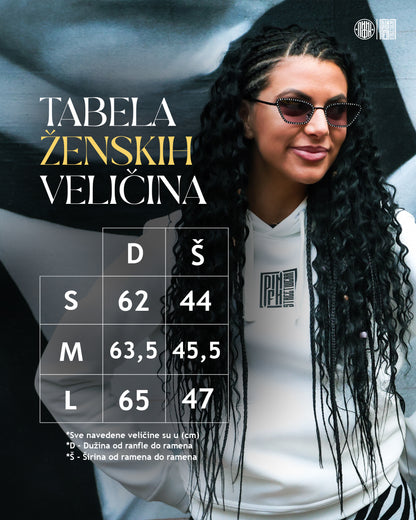 Ženski duks "Crno - belo srce"